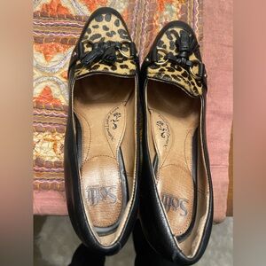 Sofft  Black Heels with Cow Hair Size 10